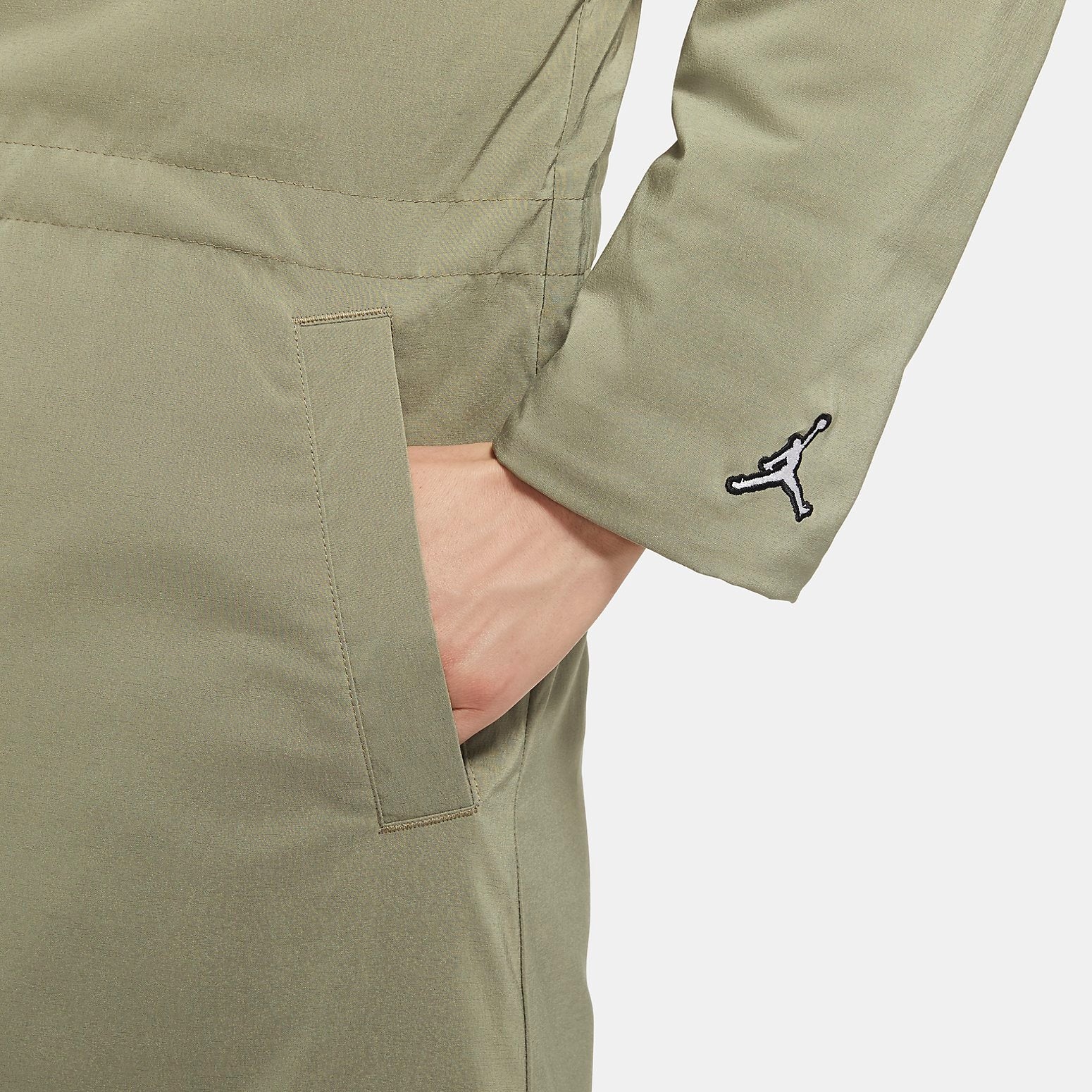 (WMNS) Air Jordan Flight Trench Coat 'Matte Olive White' DR0550-351 - 4