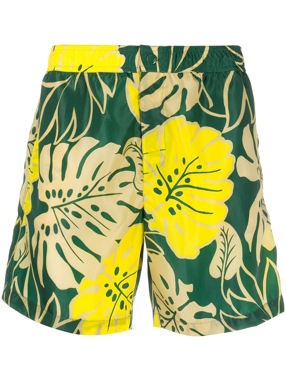 palm leaf-print swim shorts - 1