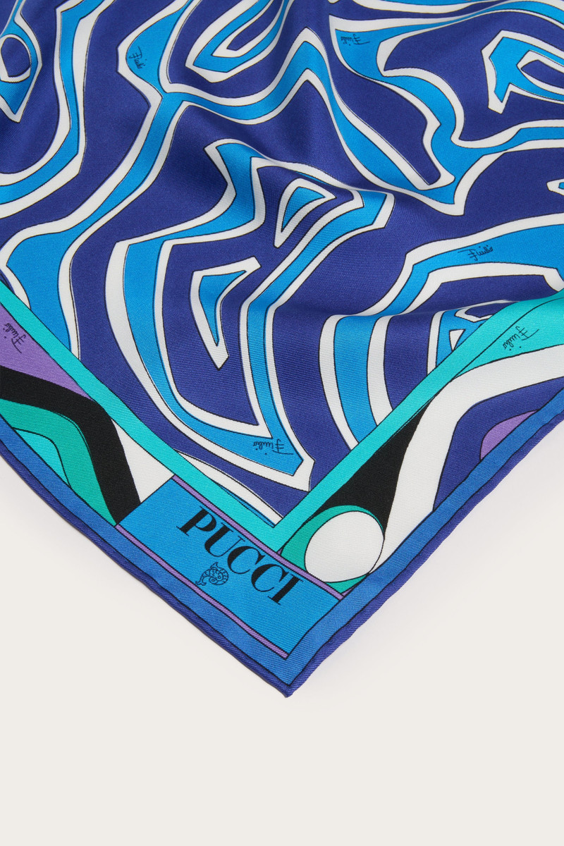 LABIRINTO PRINT SILK TRIANGLE SCARF 3