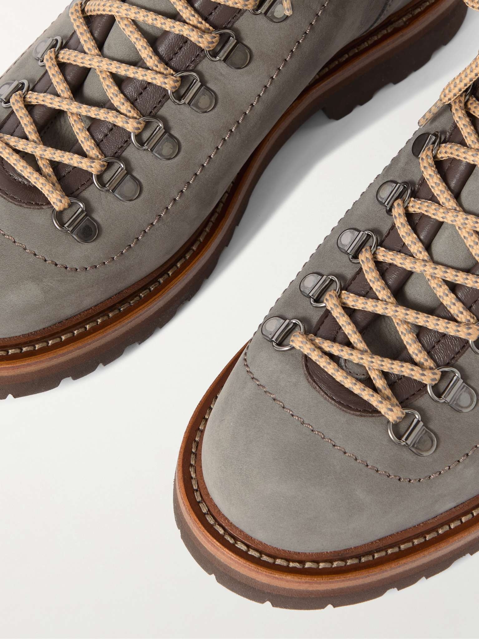 Cashmere-Trimmed Suede Boots - 6