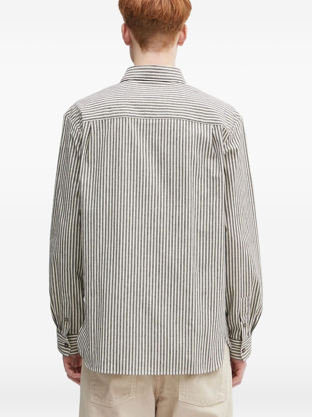 Malo striped long-sleeve shirt - 3