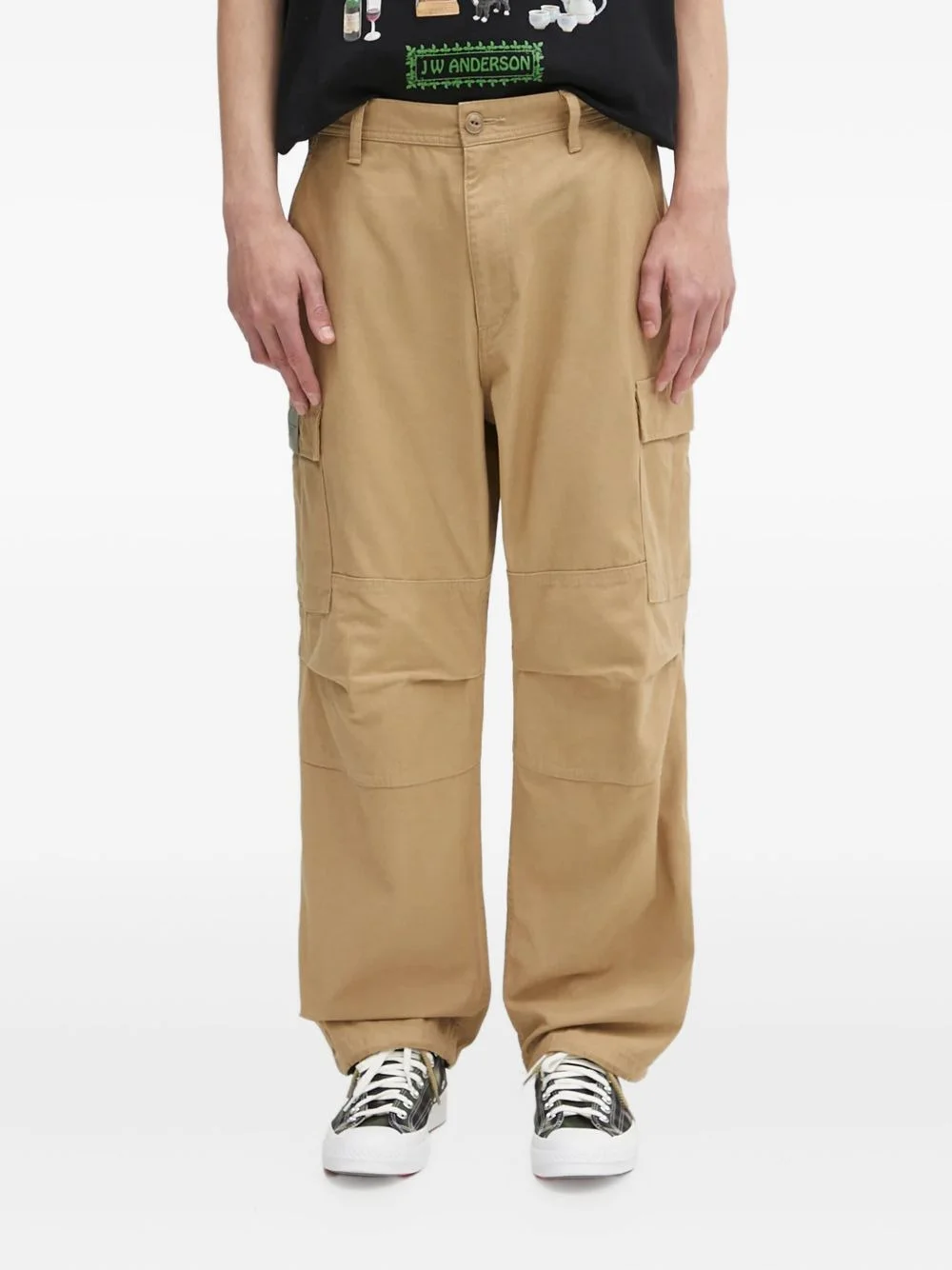 multi-pocket cargo trousers - 1