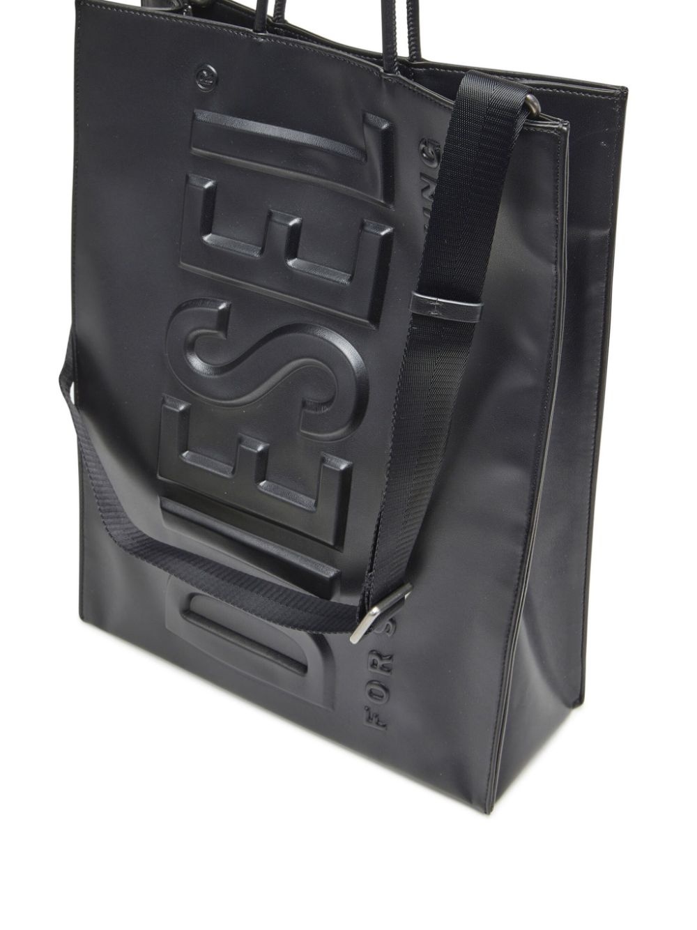 3D Shopper logo-embossed tote bag - 5