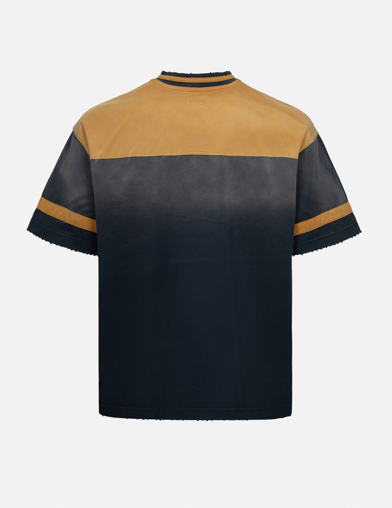 EVISU SEAGULL AND LOGO APPLIQUÉ EMBROIDERY BOXY V-NECK T-SHIRT outlook