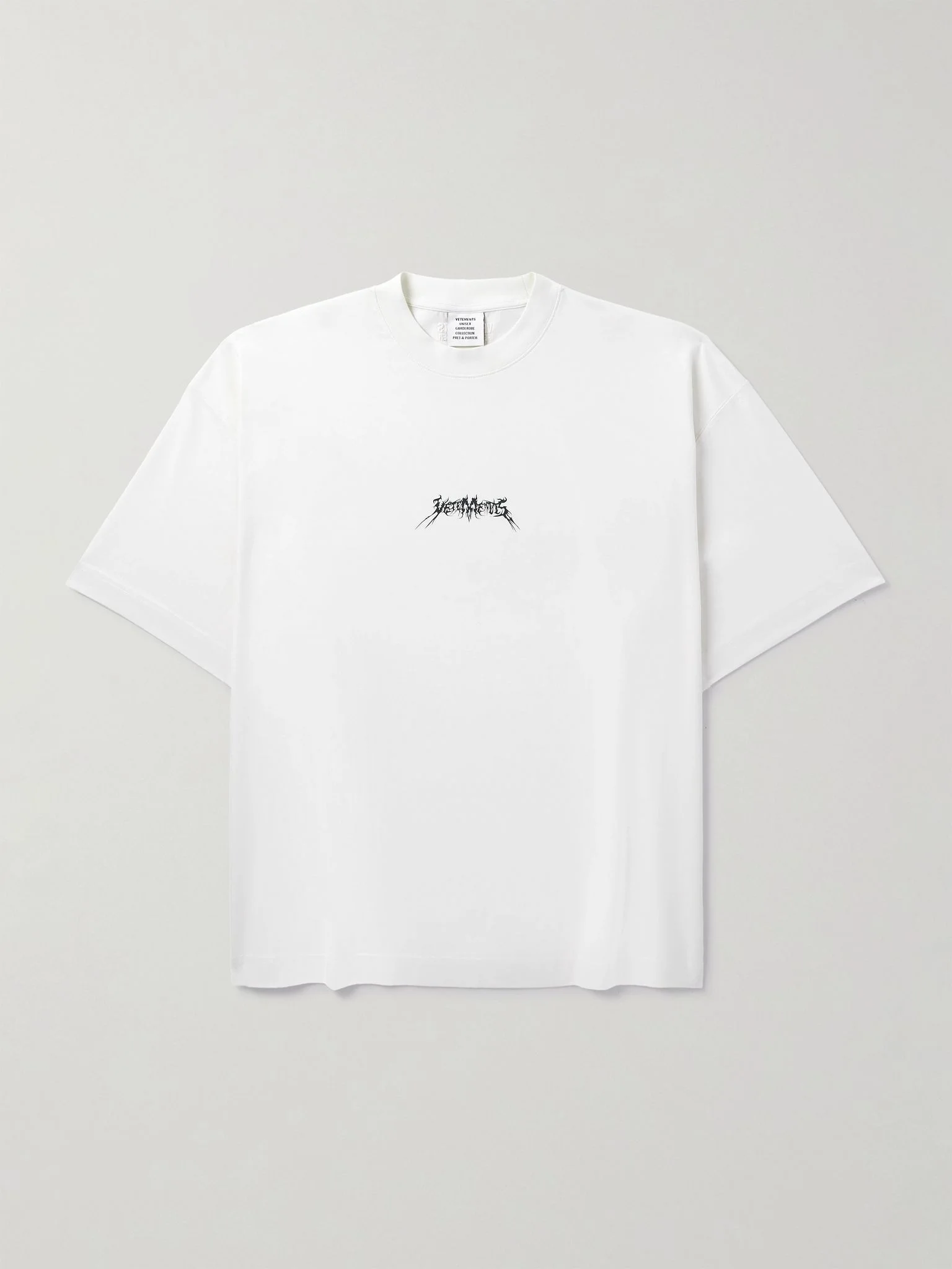 Logo-Print Cotton-Jersey T-Shirt White - 1