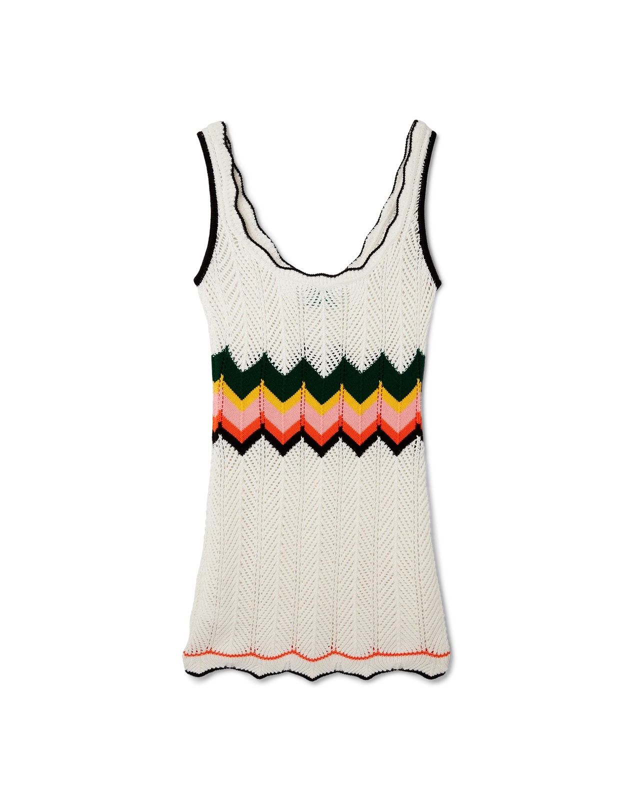 Chevron Lace Dress - 2