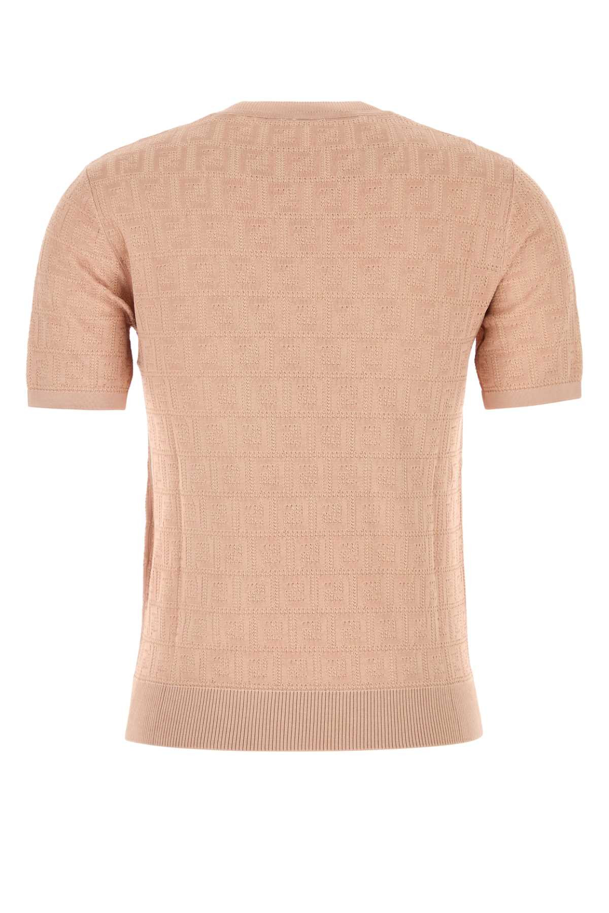 Fendi Women Pink Cotton Blend Sweater - 2