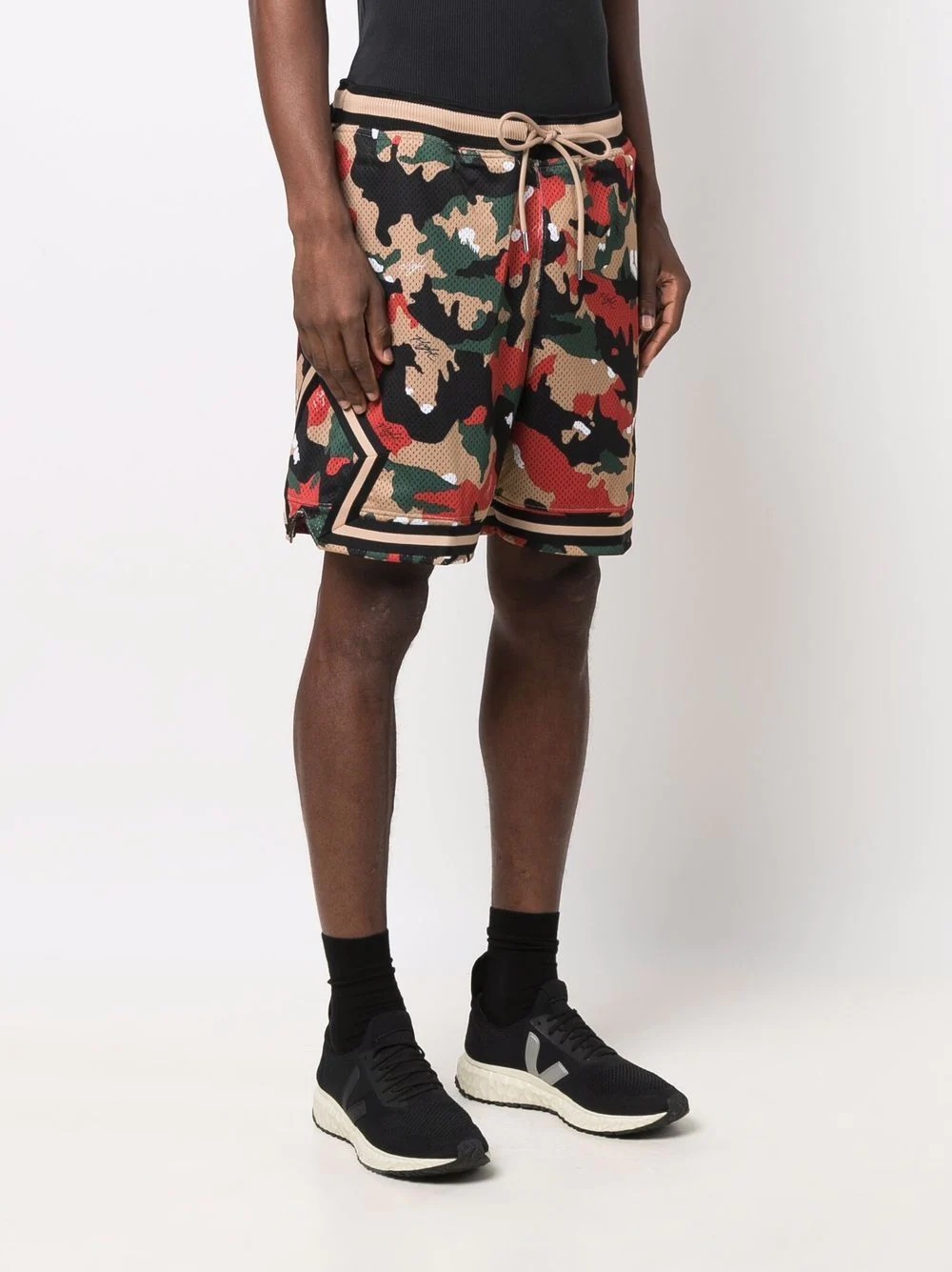 camouflage-print logo shorts - 3