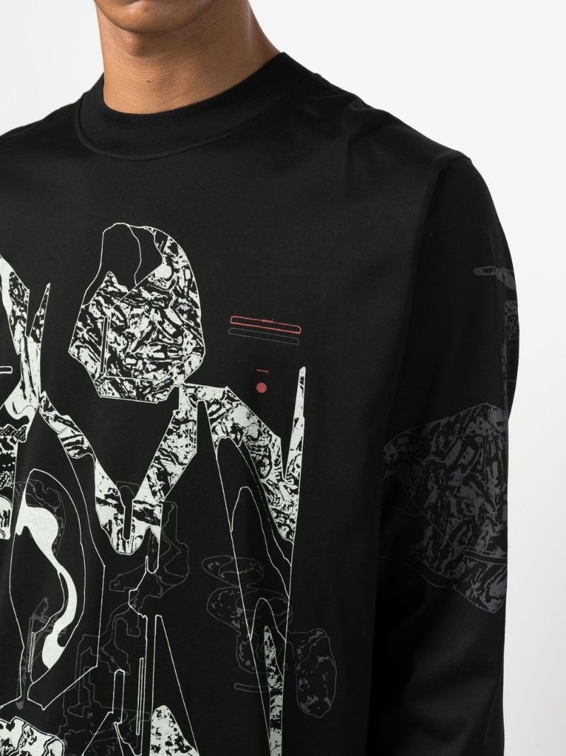 graphic-print long-sleeve T-shirt - 5
