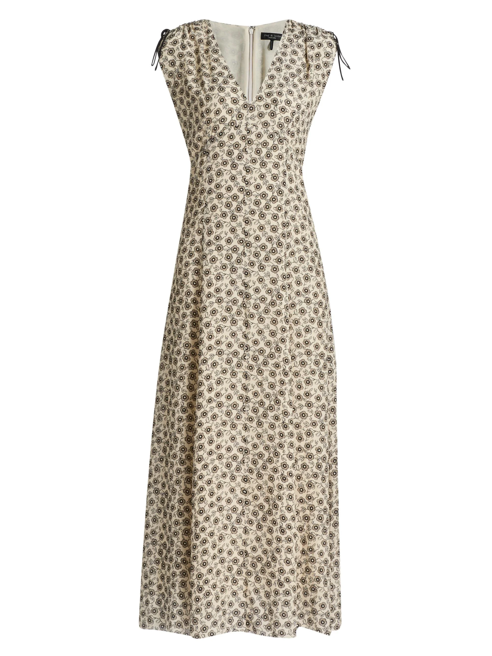 Women's Emmet Floral Midi-Dress - Cream Floral - 1
