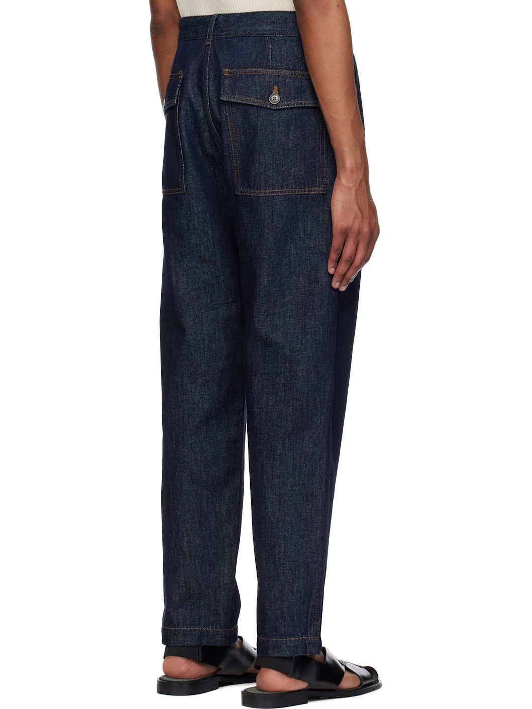 Indigo Four-Pocket Jeans - 3