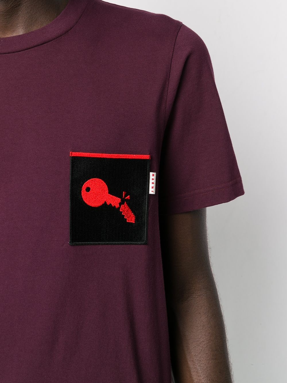 broken key patch T-shirt - 5