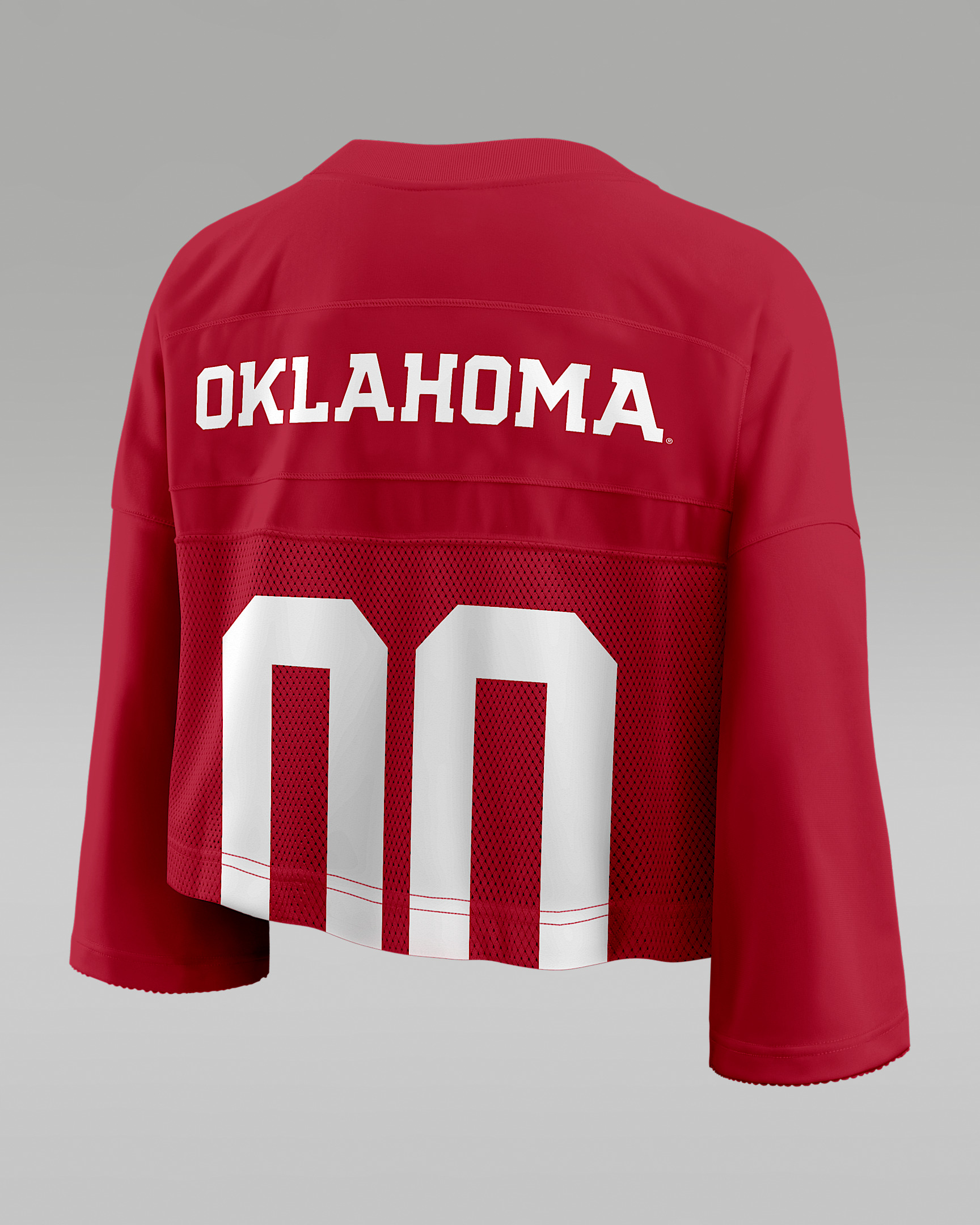 Oklahoma Jersey Women's Jordan Brand Dri-FIT College Cropped Top - 2