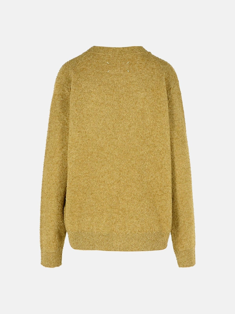 Maison Margiela 'PILLING' GREEN WOOL BLEND CARDIGAN outlook