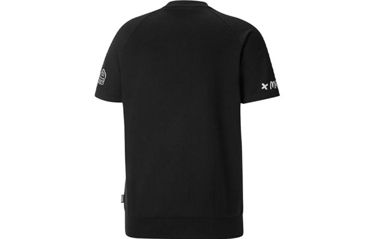 PUMA x Mr.Doodle Shirt Sleeve Crew T-Shirt 'Black White' 530649-01 - 2