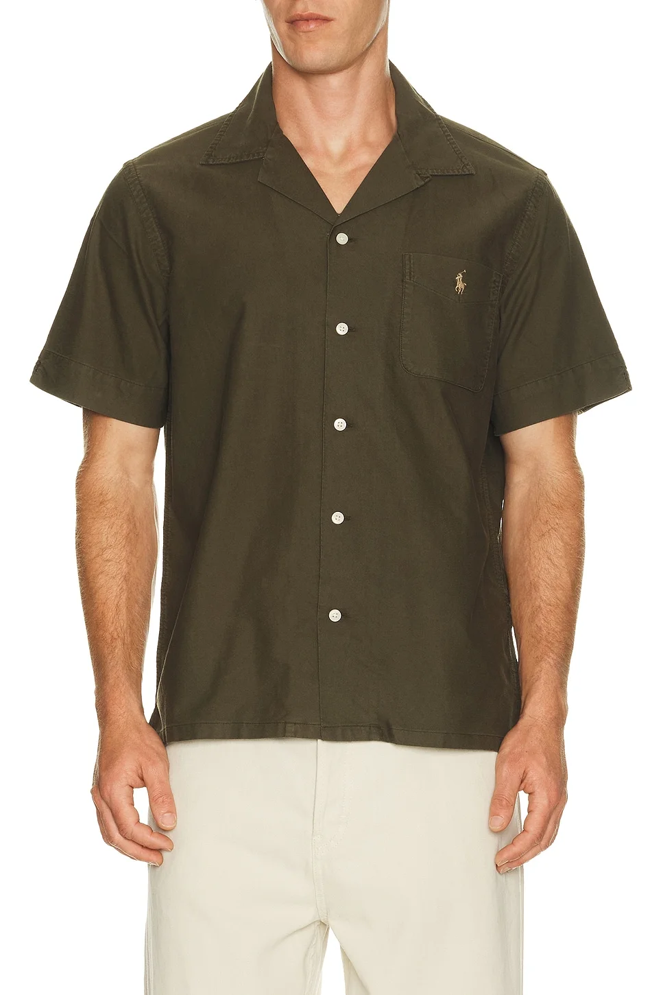 Short-sleeve Garment Dyed Andy Camp Sport Shirt - 1