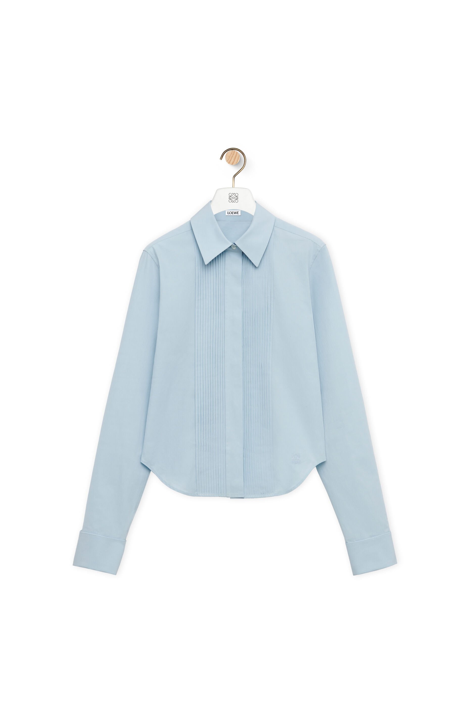 Pleated shirt in cotton - 1