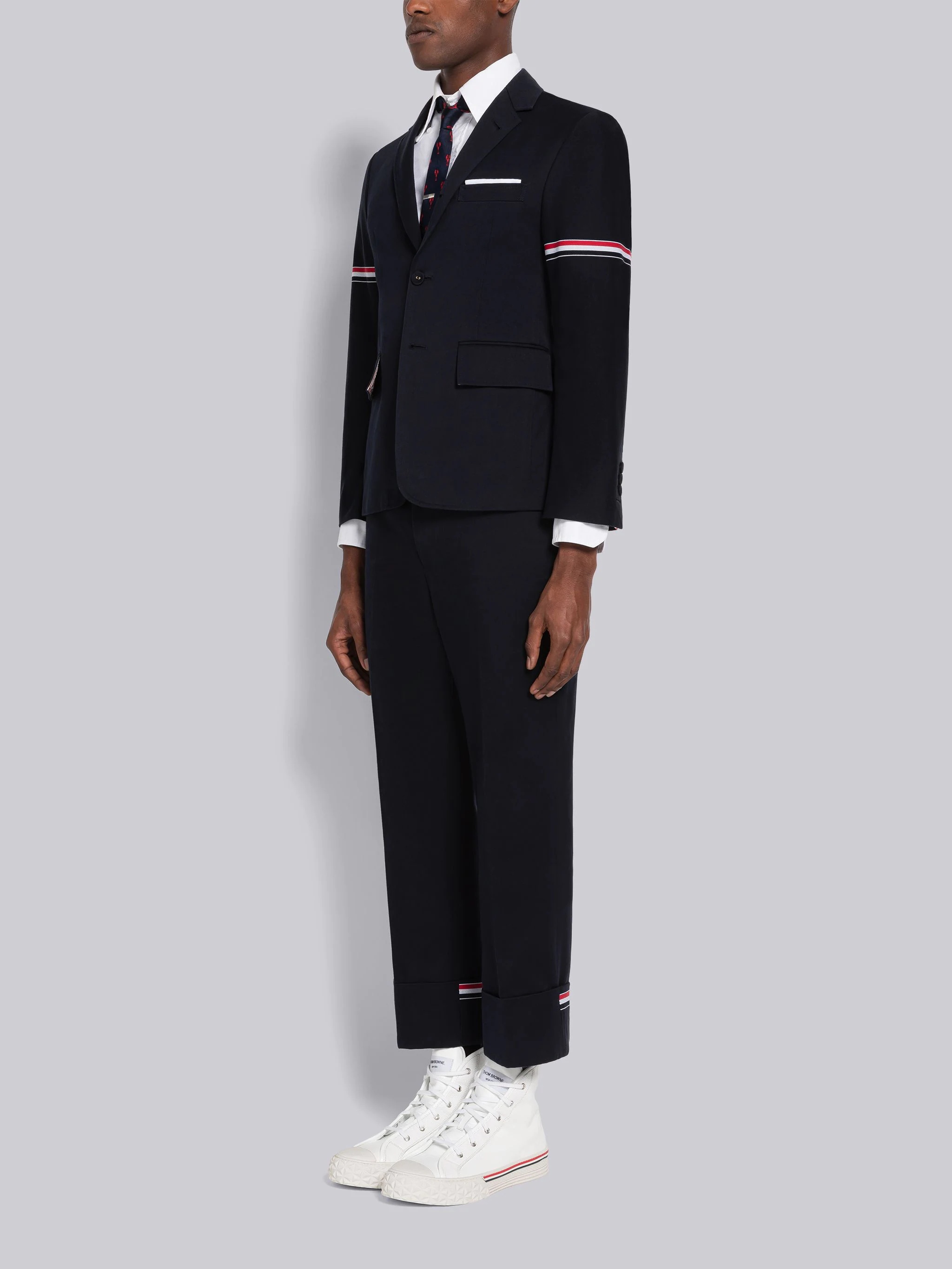 Thom Browne Calf Leather Collegiate High Top | REVERSIBLE