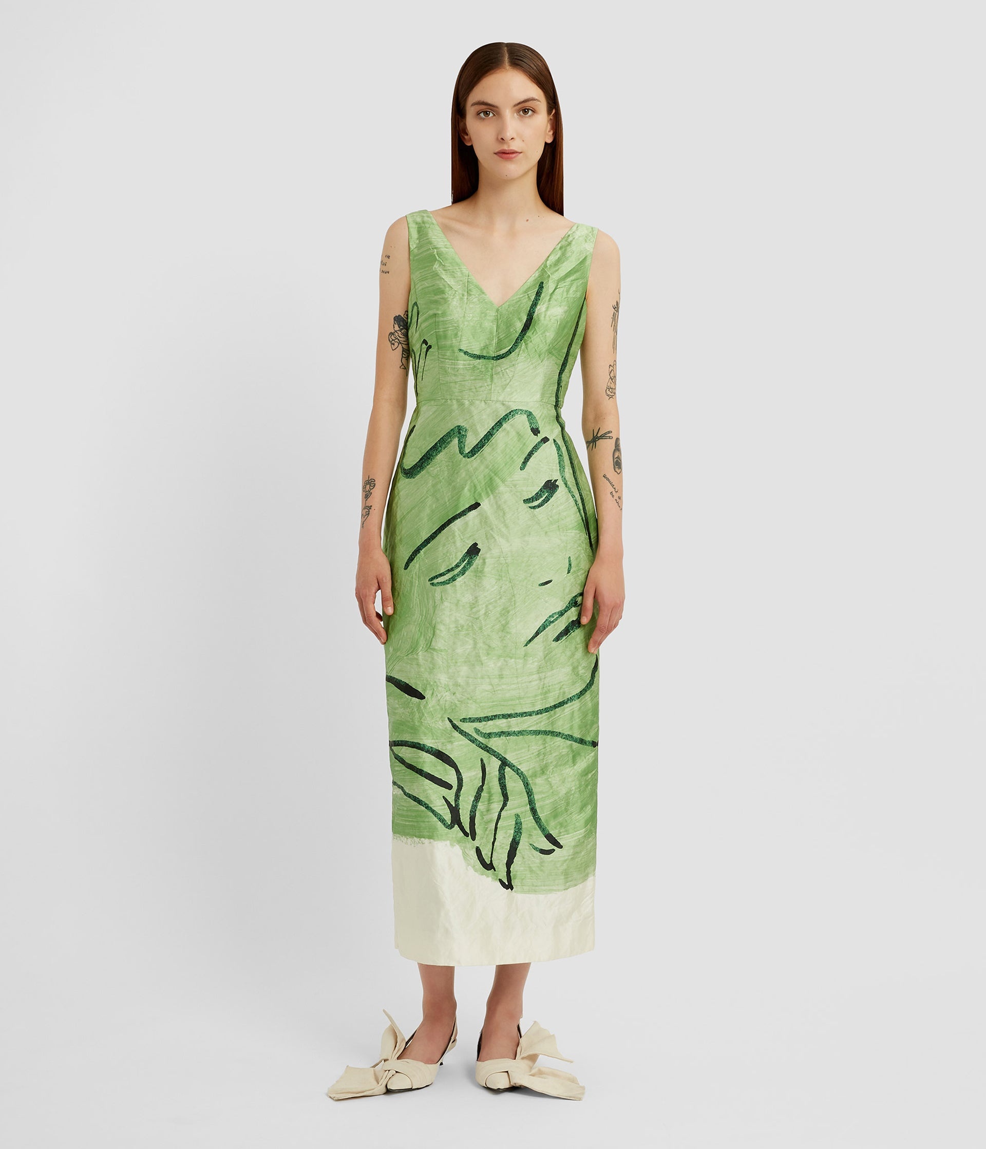SLEEVELESS MIDI COCKTAIL DRESS - 4