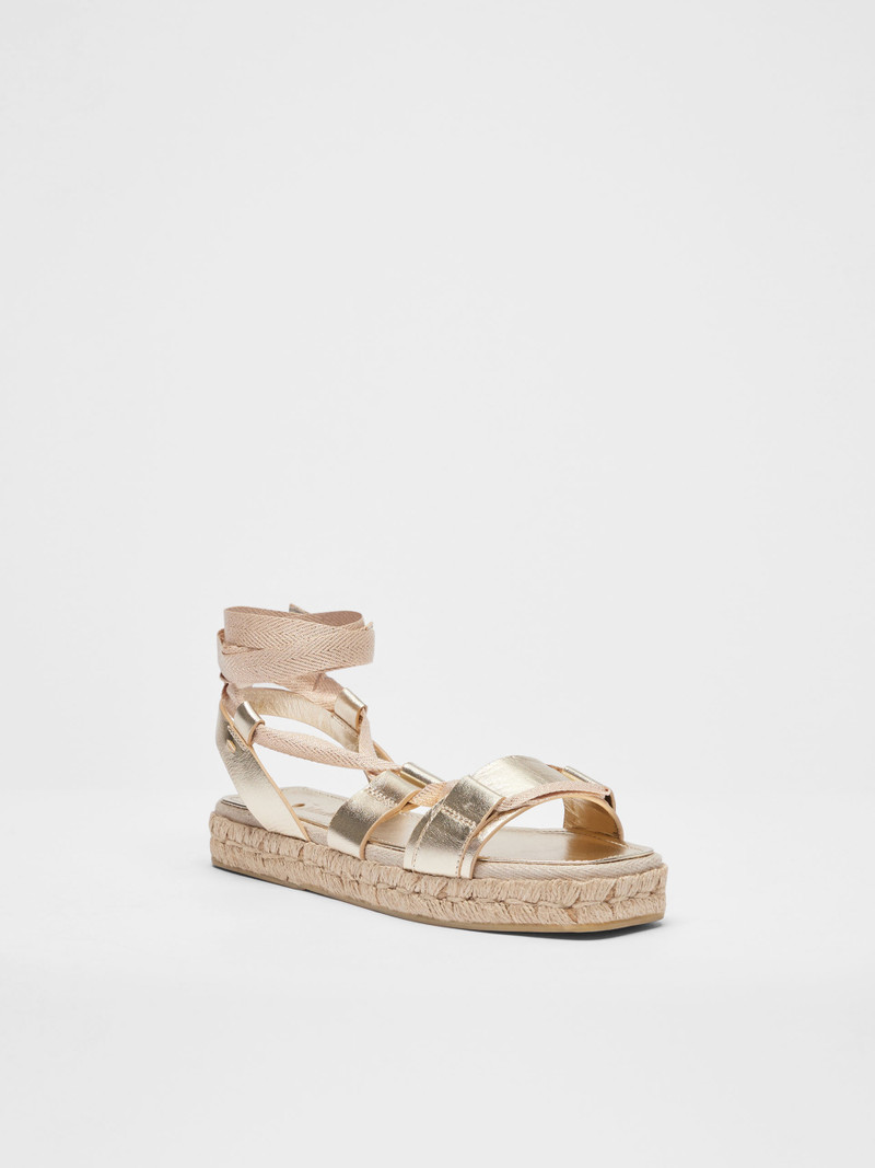 Max Mara ELIDELA Linen sandals outlook