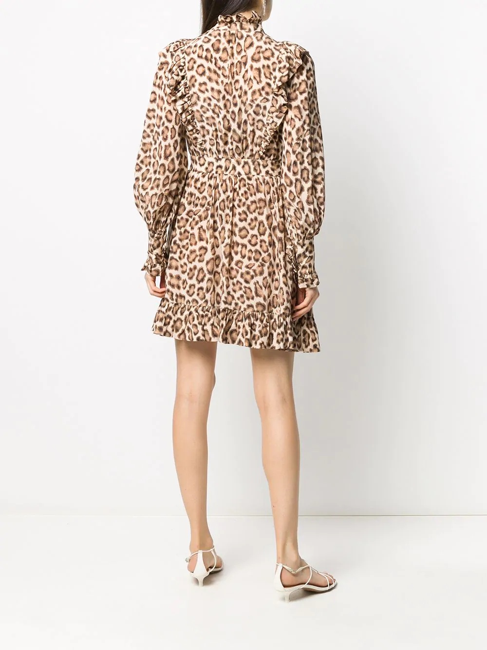 leopard print dress - 4