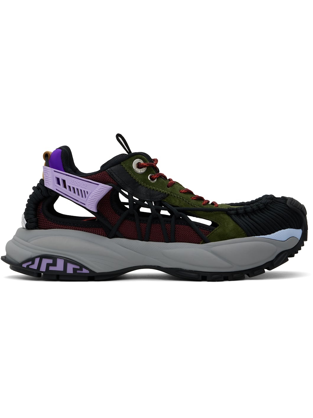 Khaki & Burgundy Mercury M_VS_01 Sneakers - 1