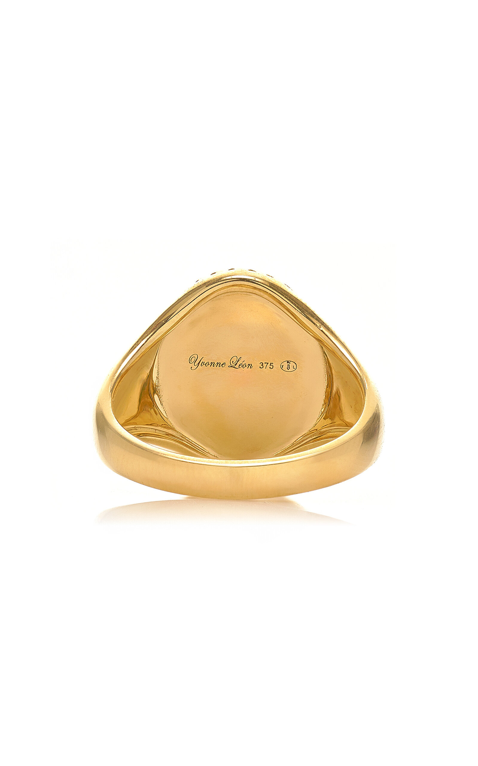 9K Yellow Gold, Diamond, And Emerald Ring green - 5