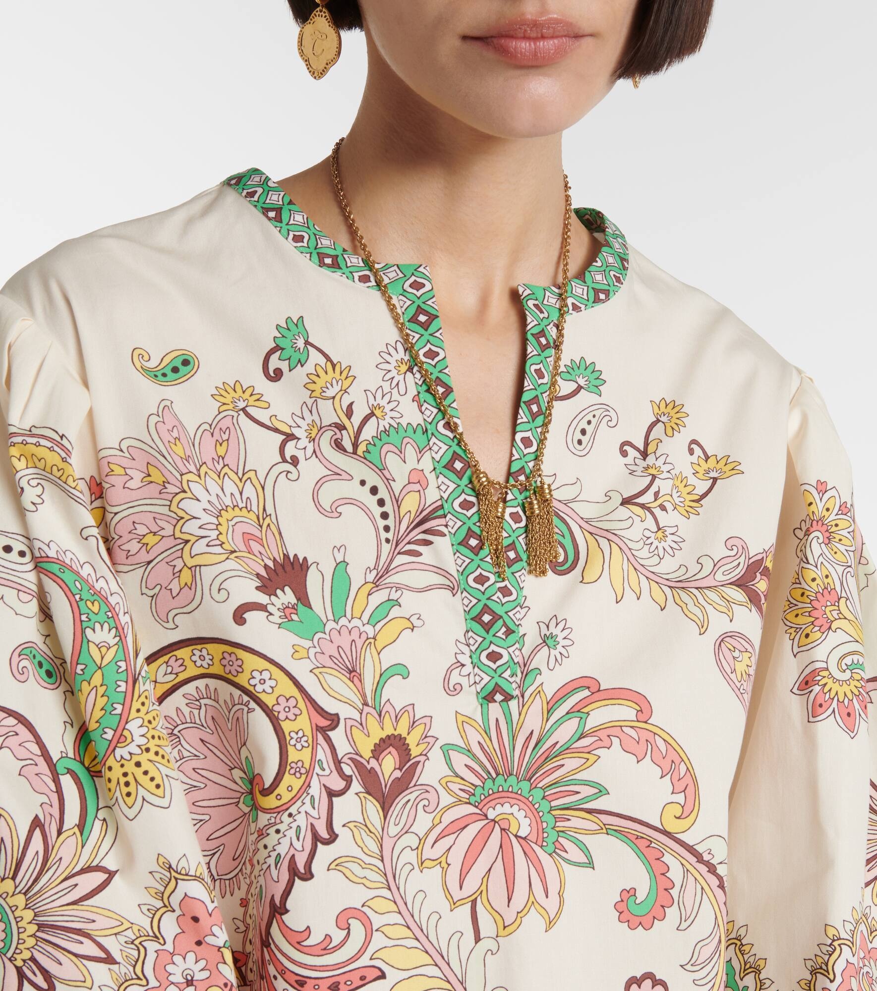 Printed cotton top - 4
