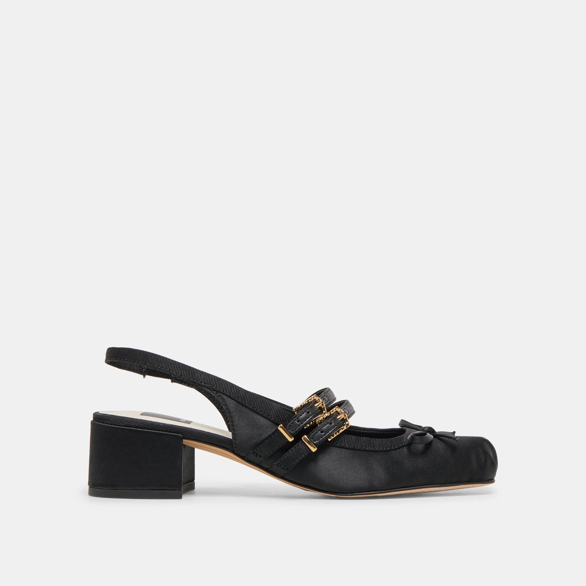 LORIS HEELS ONYX SATIN - 1