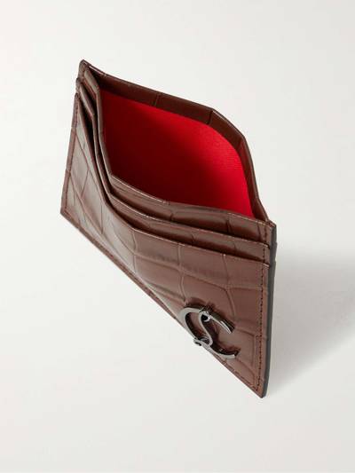 Christian Louboutin Croc-Effect Leather Cardholder outlook