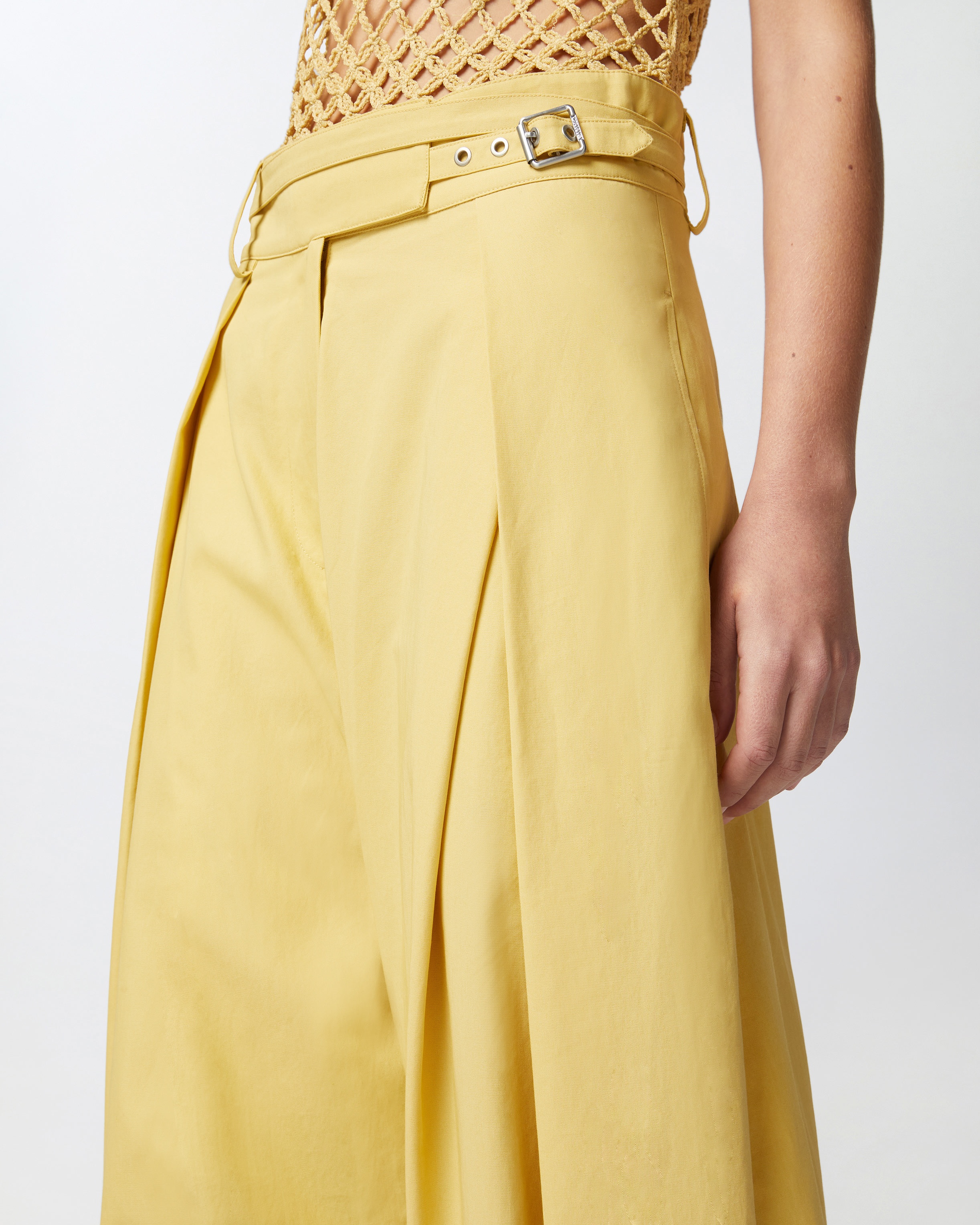 WIDE-LEG TROUSERS WITH WAIST STRAPS - 5