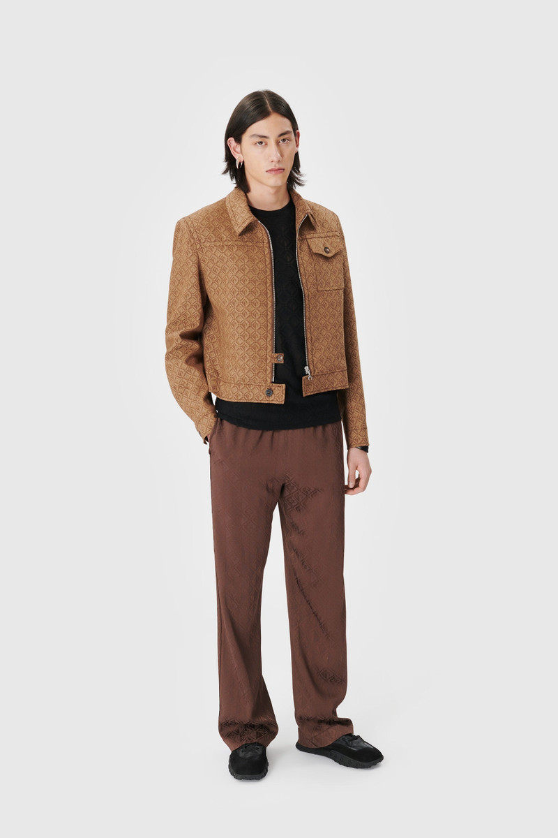 Moon Diamant Satin Jacquard Pajama Pants 5