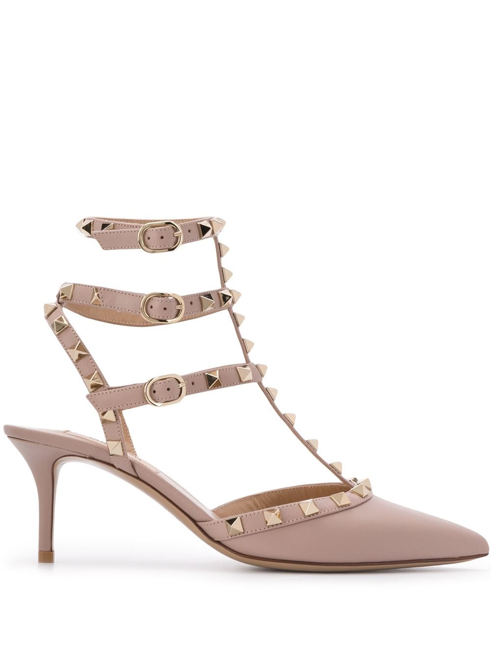 Rockstud leather pumps - 1