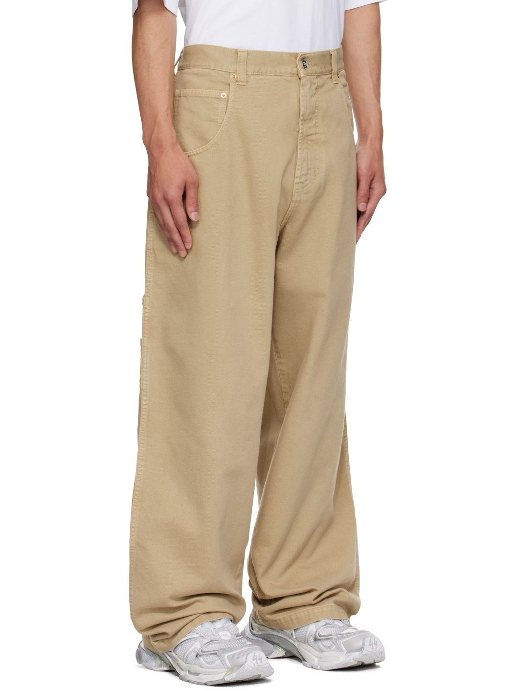 Beige Hip-Hop Jeans - 2