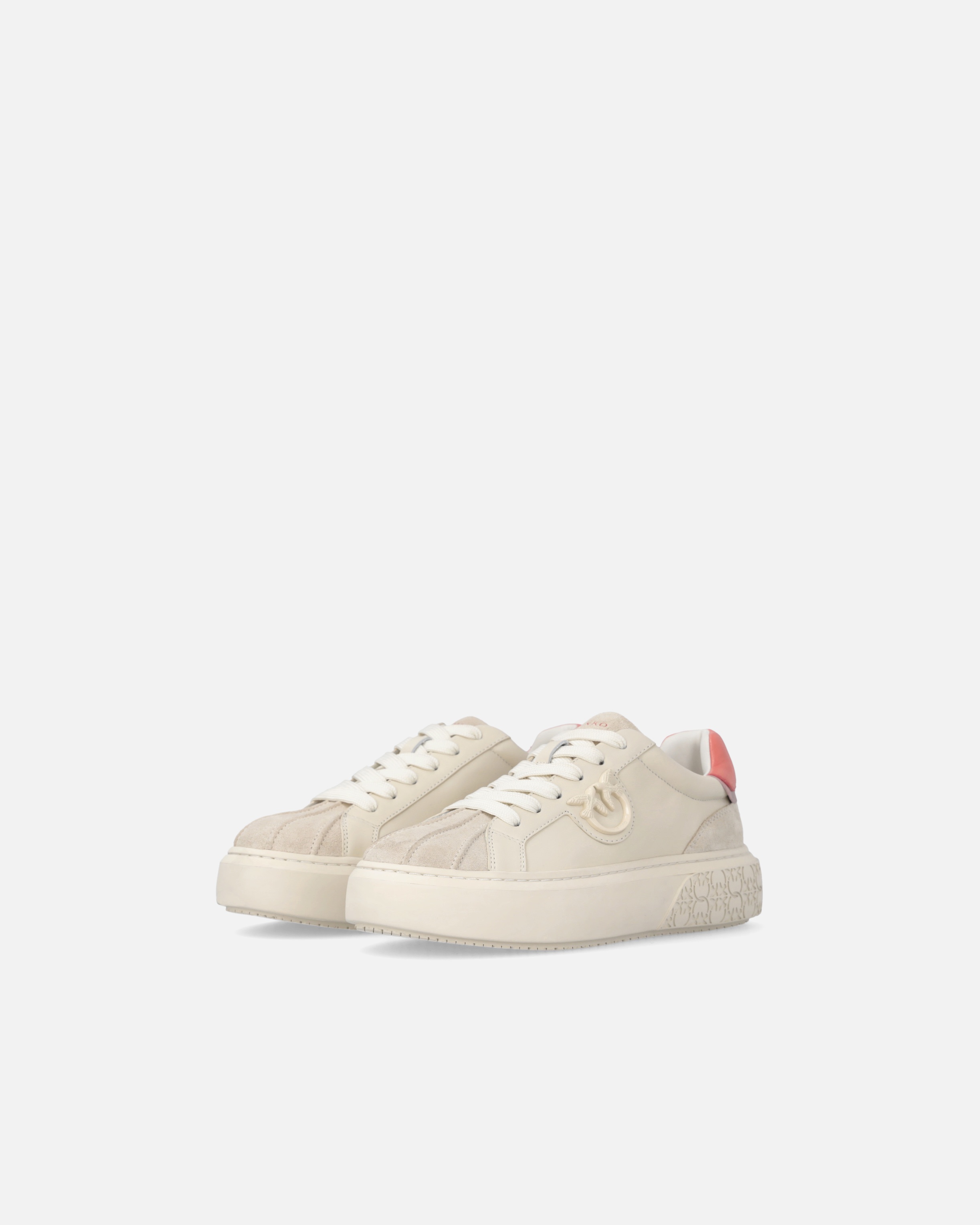 SNEAKERS WITH PLATFORM SOLE AND COLORED HEEL - 6