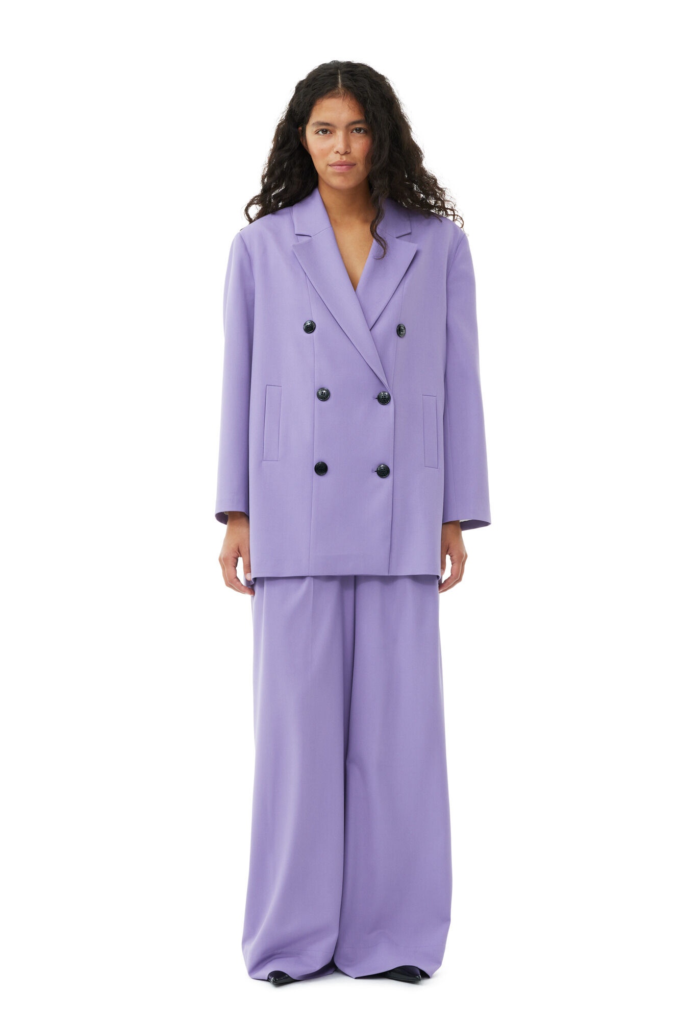 PURPLE LIGHT OVERSIZED BLAZER - 4