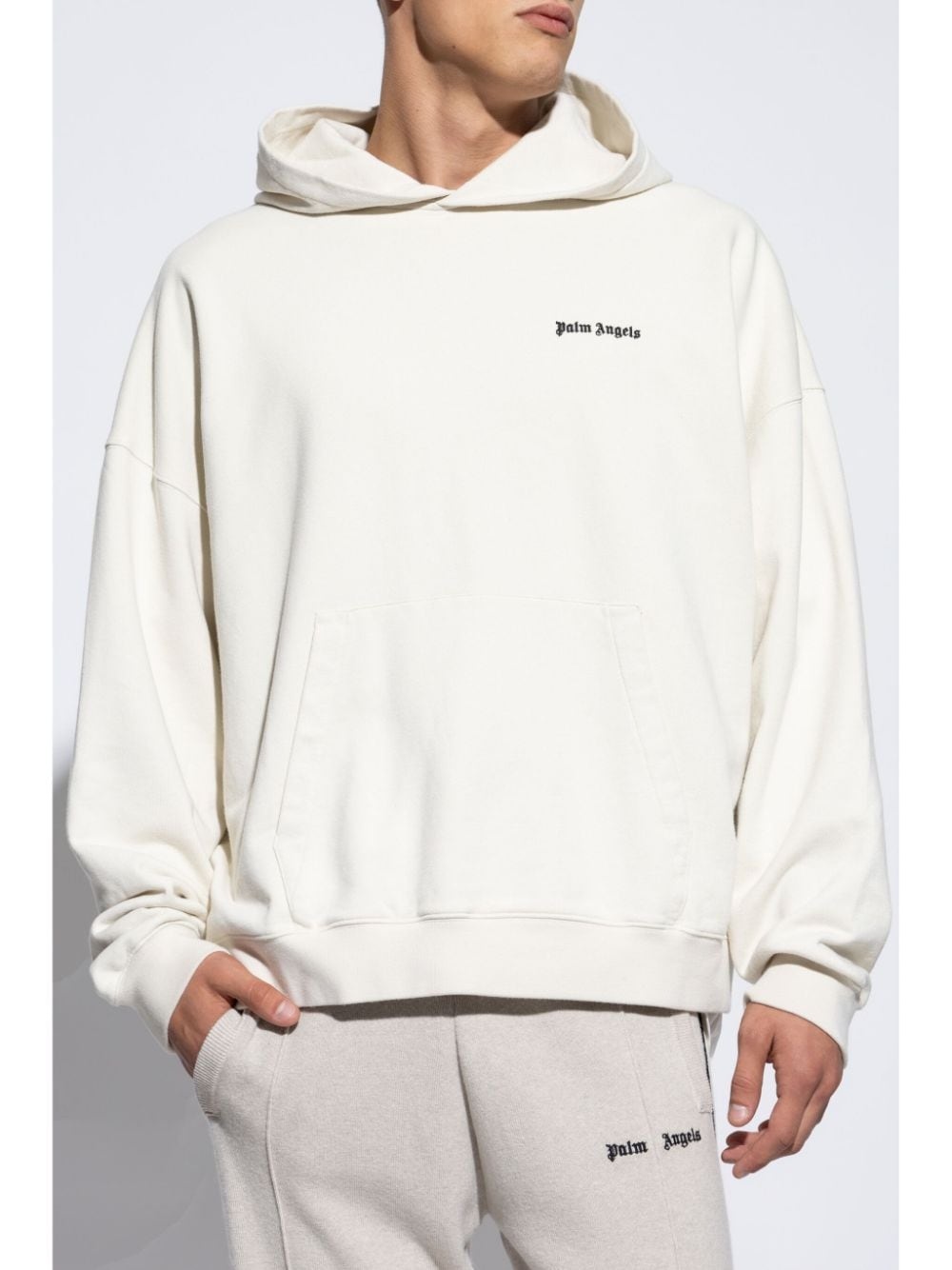 logo-embroidered hoodie - 3