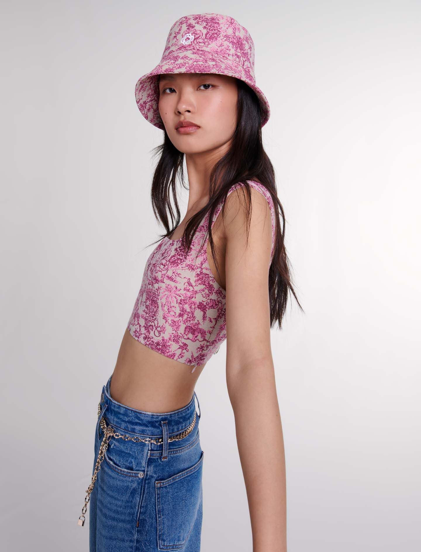 Toile de Jouy crop top - 5