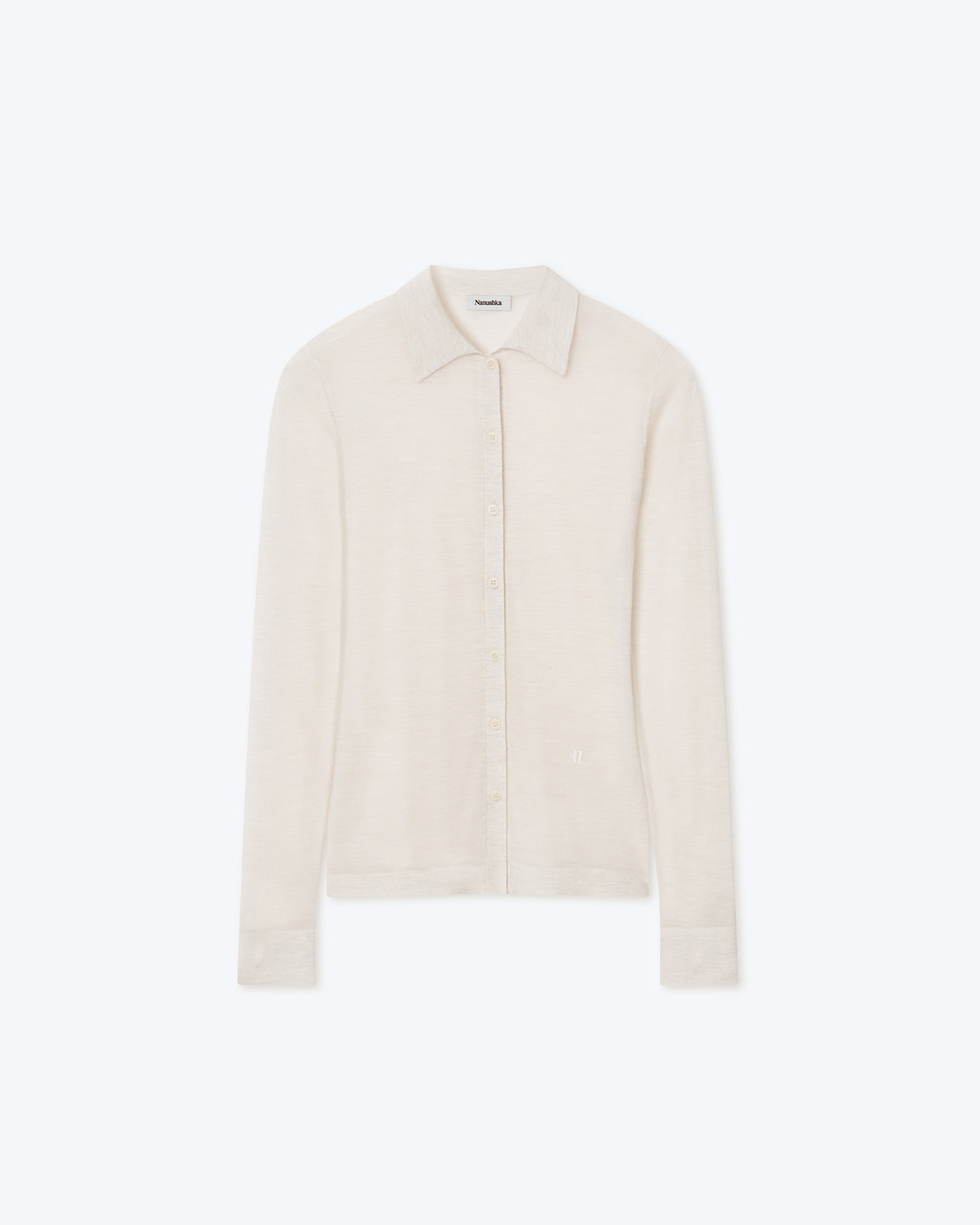 THALIA - Superfine merino cardigan - Creme - 1