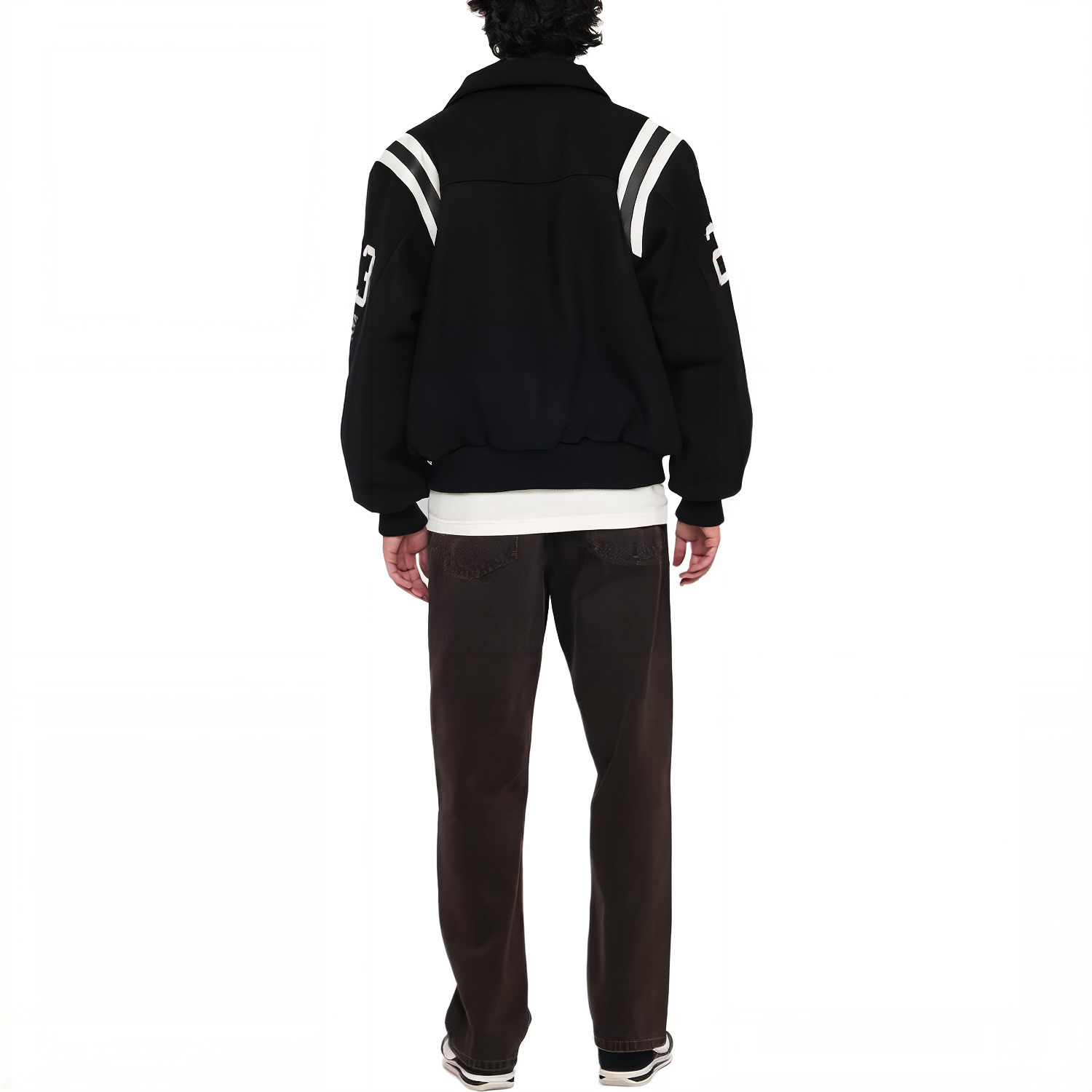Stussy 80 Wool Varsity Jacket 'Black' 115713 - 4