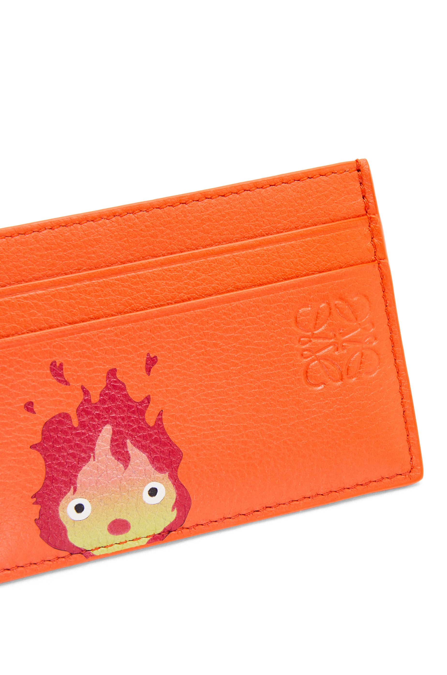 Calcifer plain cardholder in classic calfskin - 4