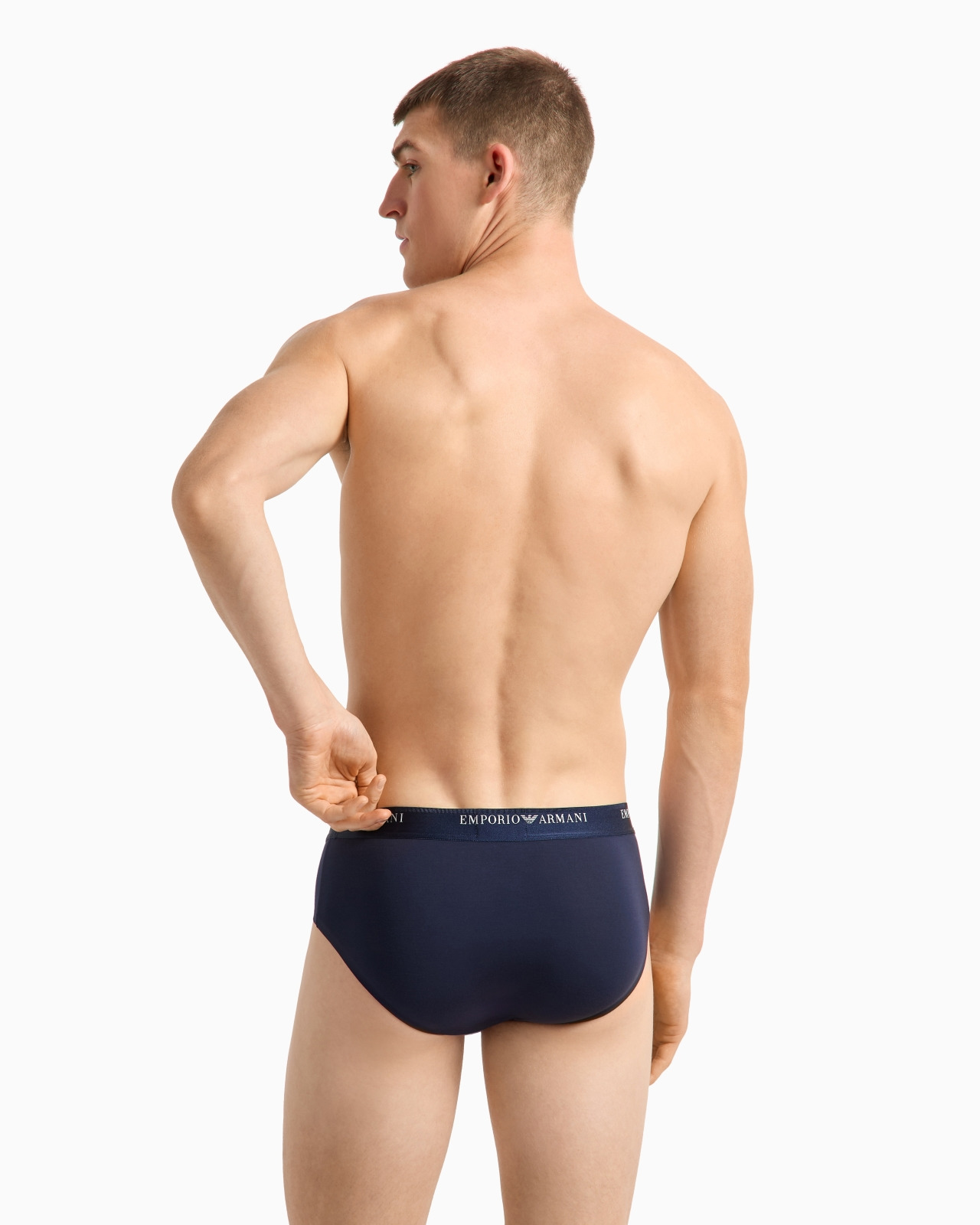 Soft modal briefs with logo waist - 3