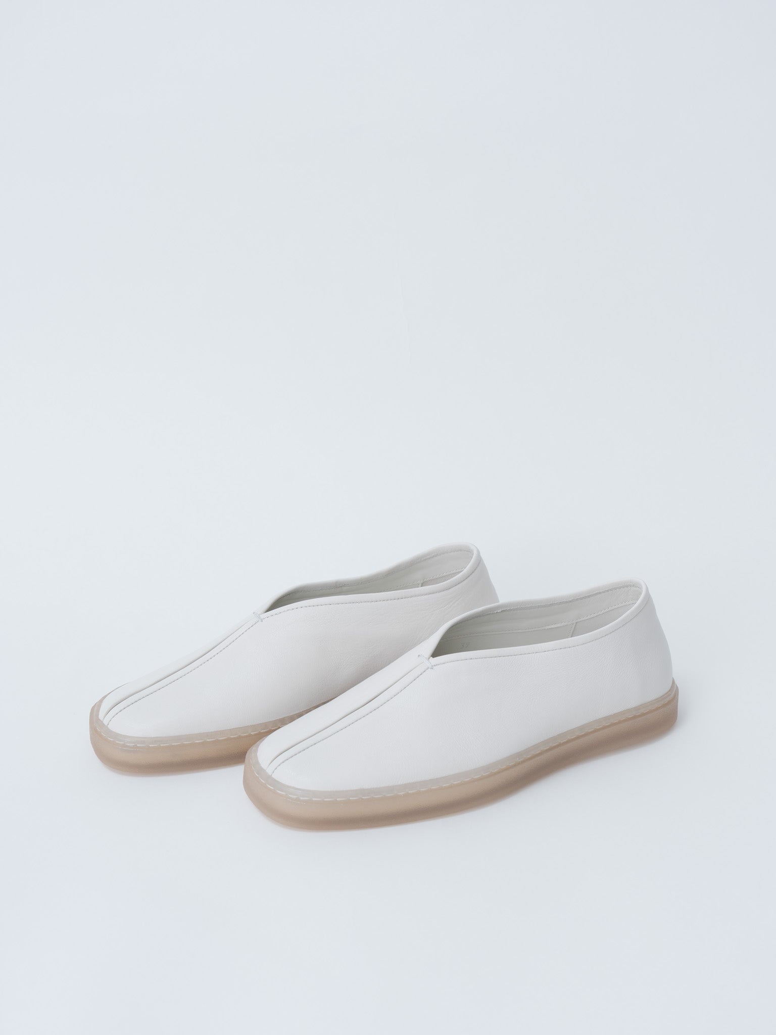 Linoleum Piped Sneakers - White - 1