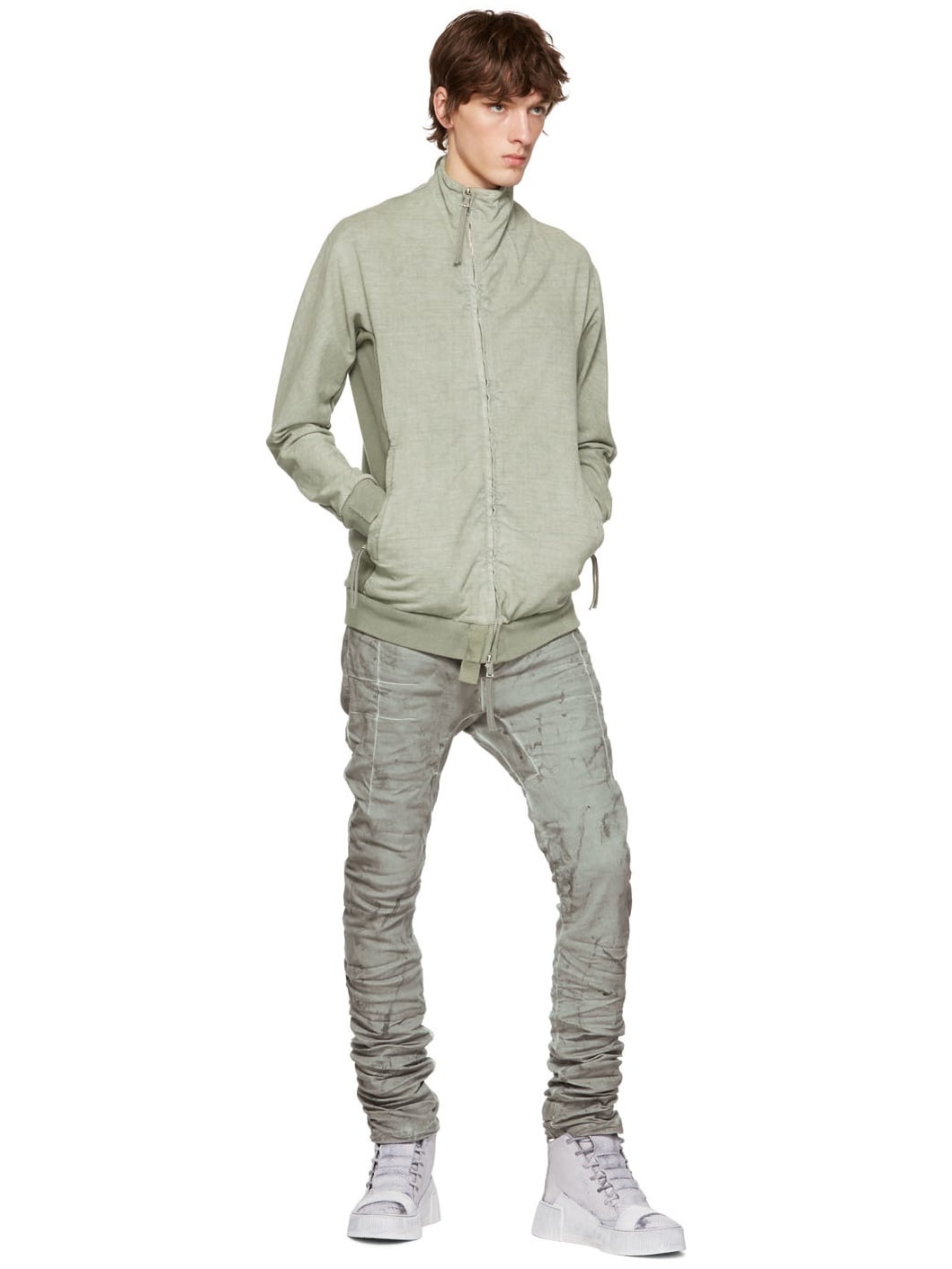 SSENSE Exclusive Grey Bamba 1.1 Sneakers - 5
