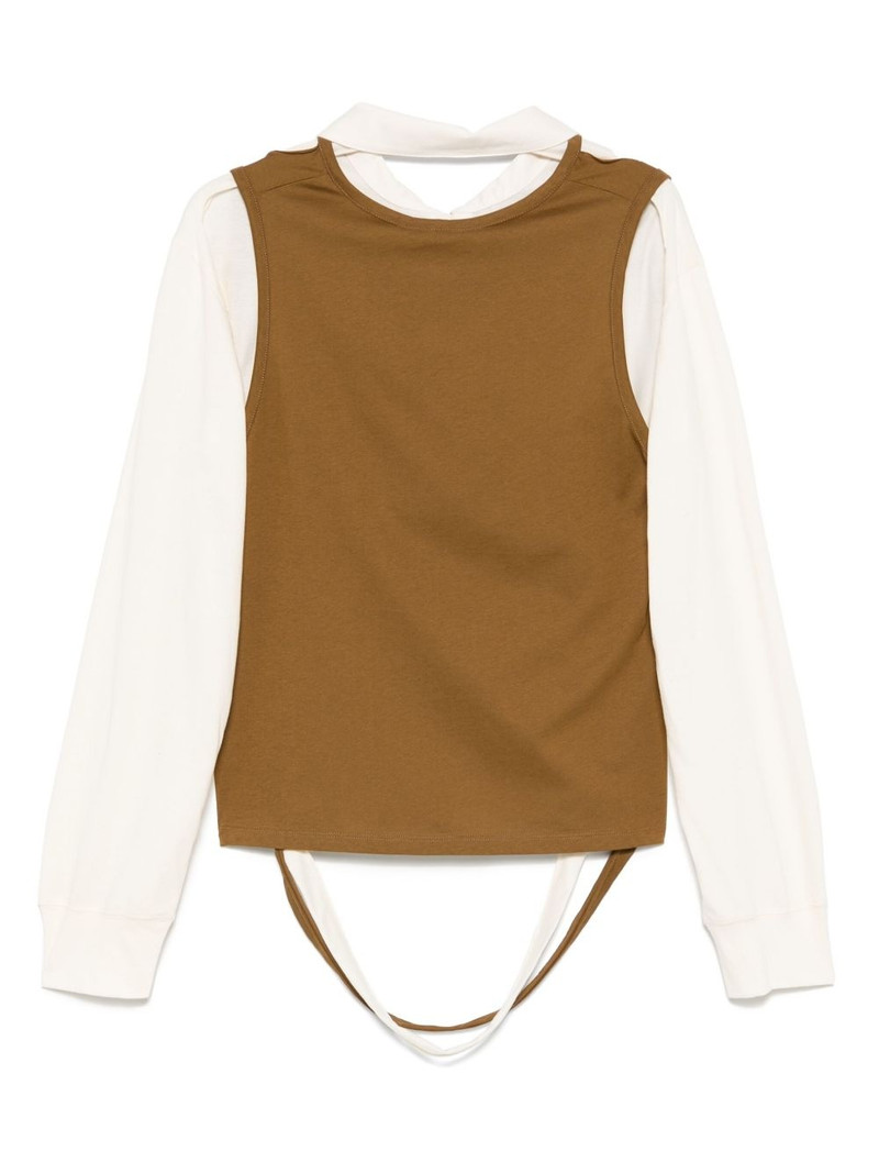 ECKHAUS LATTA deconstructed polo shirt outlook