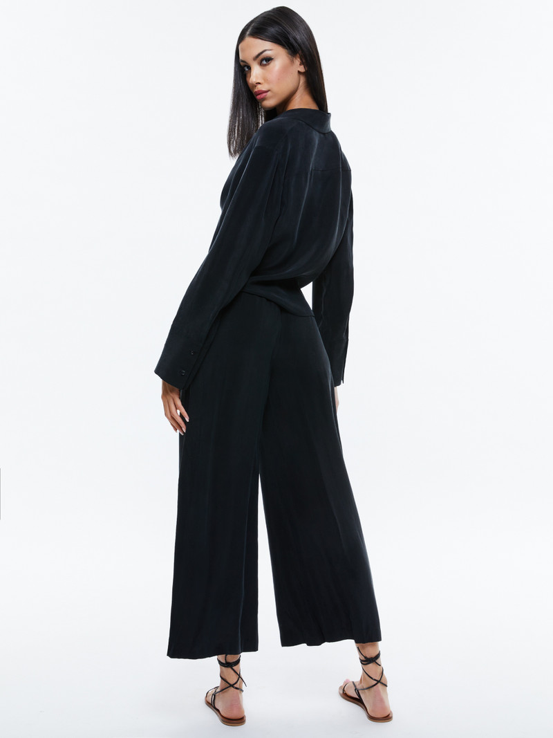 Alice + Olivia HANNON TIE FRONT BUTTON DOWN outlook