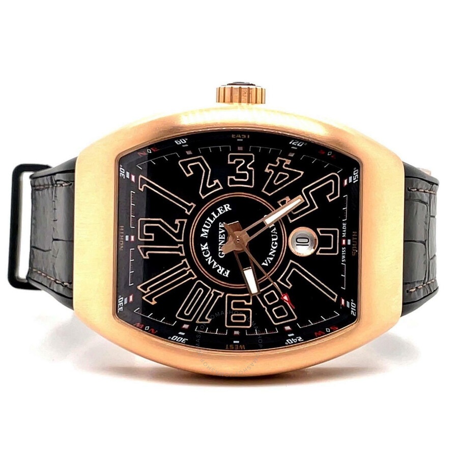 Pre-owned Franck Muller Vanguard Black Dial Men's Watch 45SCGLDBRNGLD - 4
