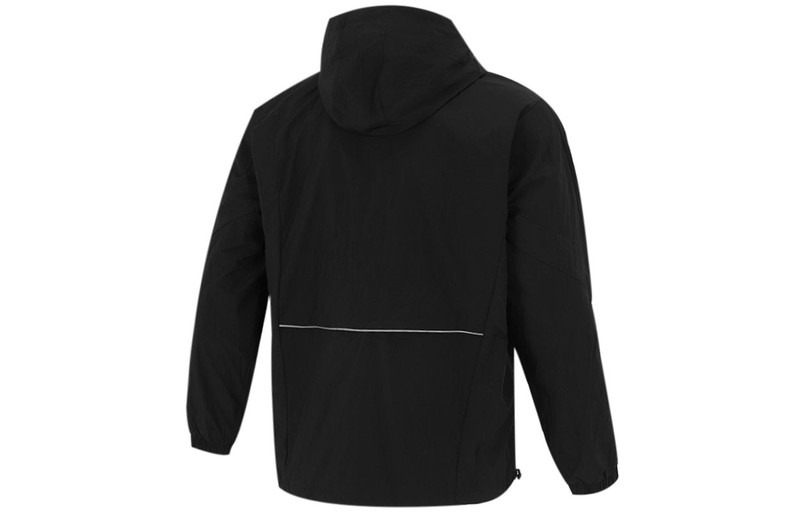 adidas adidas Athleisure Casual Sports hooded Training Knit Jacket Black H40213 outlook