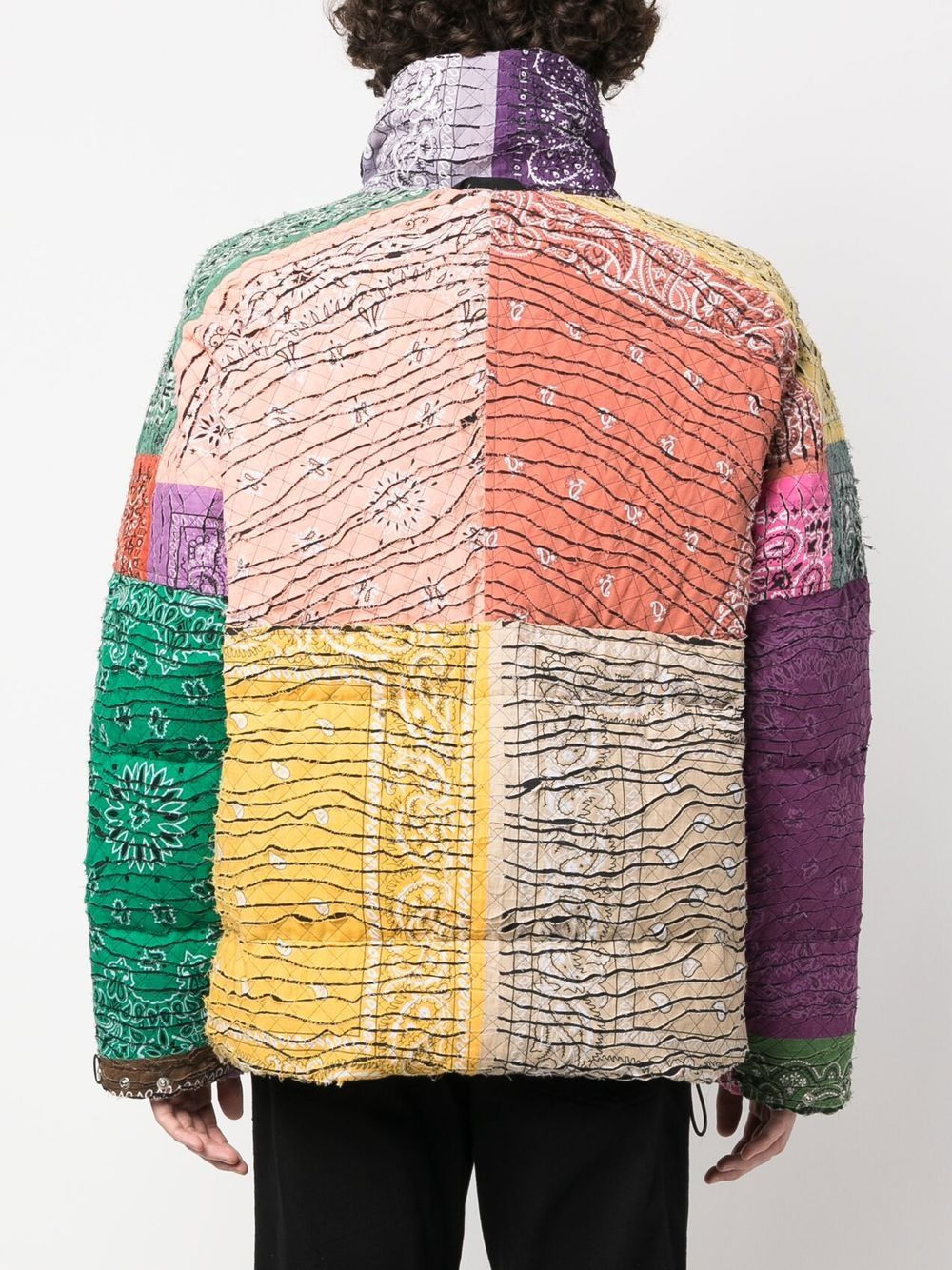 patchwork bandana-print jacket - 4