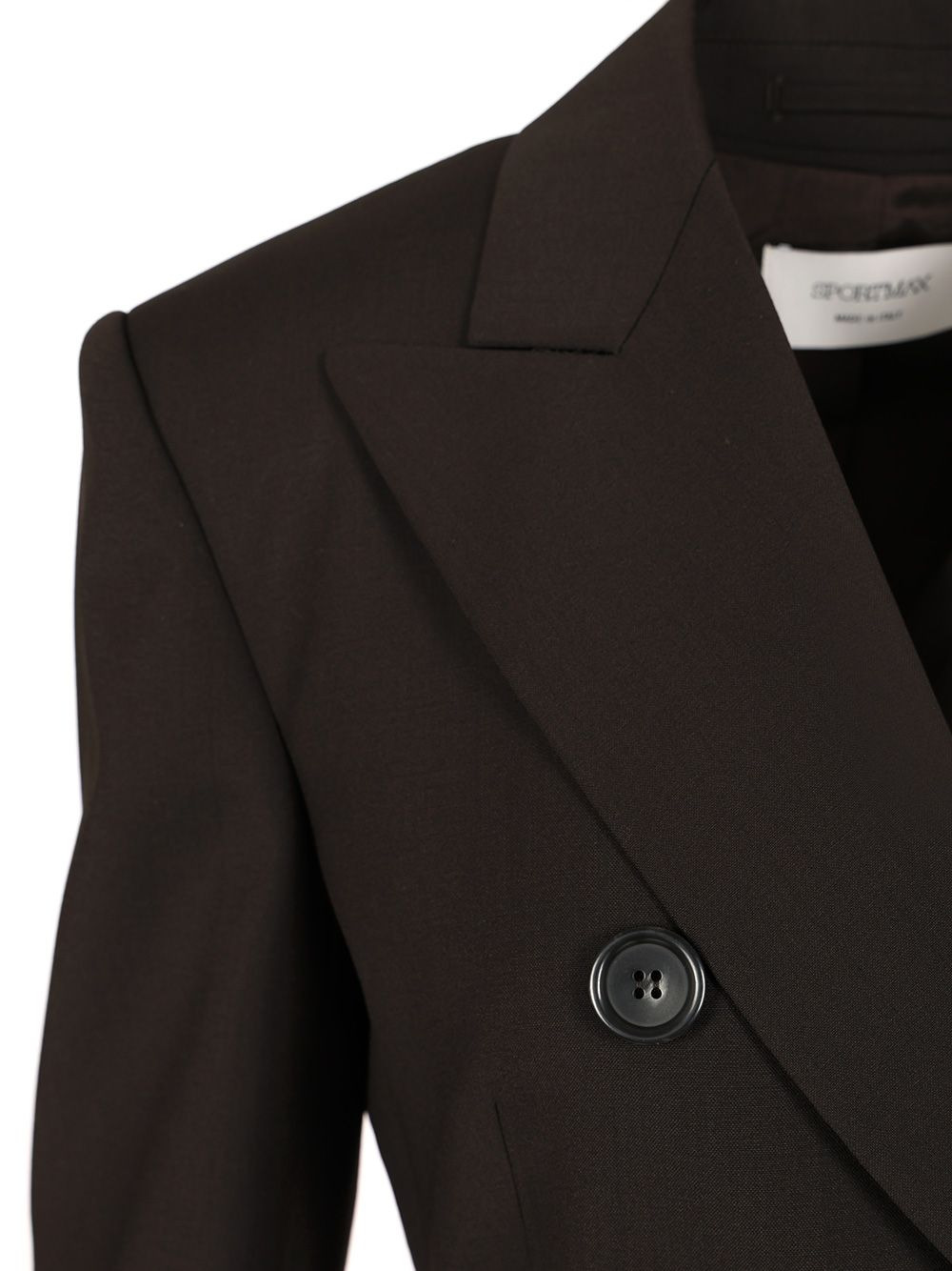 Double-Breasted Tailored Blazer Jackets Brown - 4
